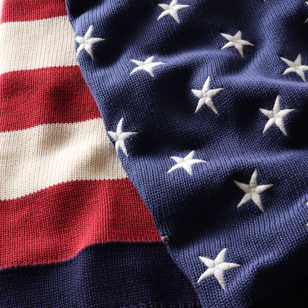 RL Flag Cotton Throw Blanket | Ralph Lauren UK