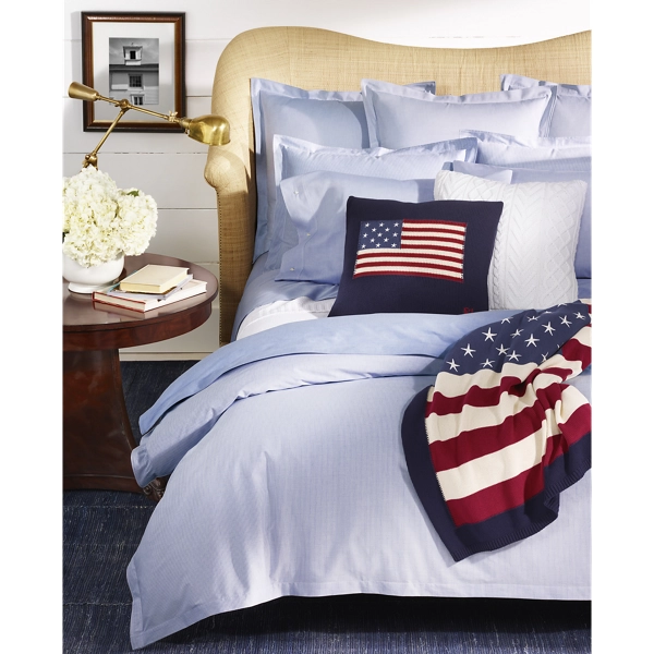 RL Flag Cotton Throw Blanket | Ralph Lauren UK