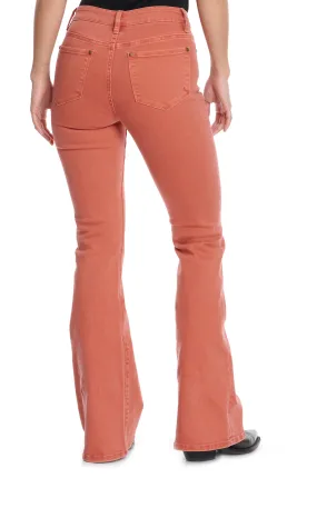 Rockin' C Women's Bright Penny High Rise Flare Leg Jeans