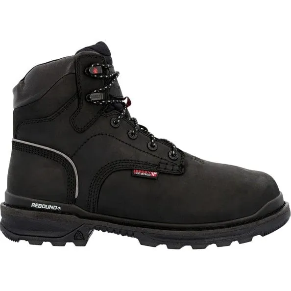 Rocky Men's Black Rams Horn Waterproof Composite Toe Internal Met Guard Work Boot RKK0393