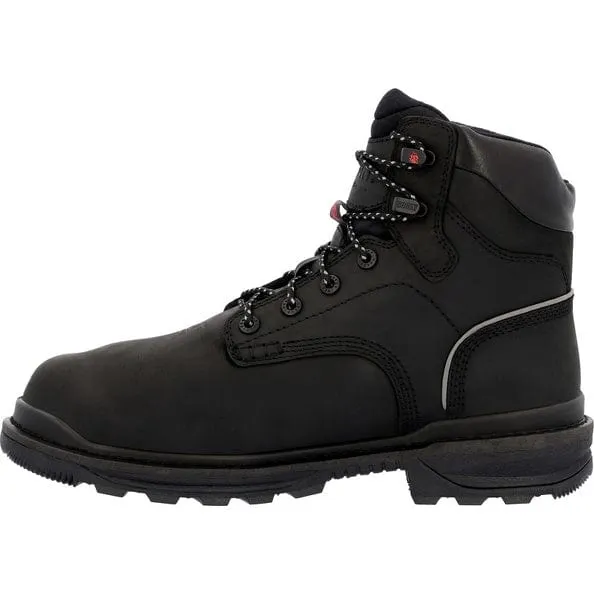 Rocky Men's Black Rams Horn Waterproof Composite Toe Internal Met Guard Work Boot RKK0393