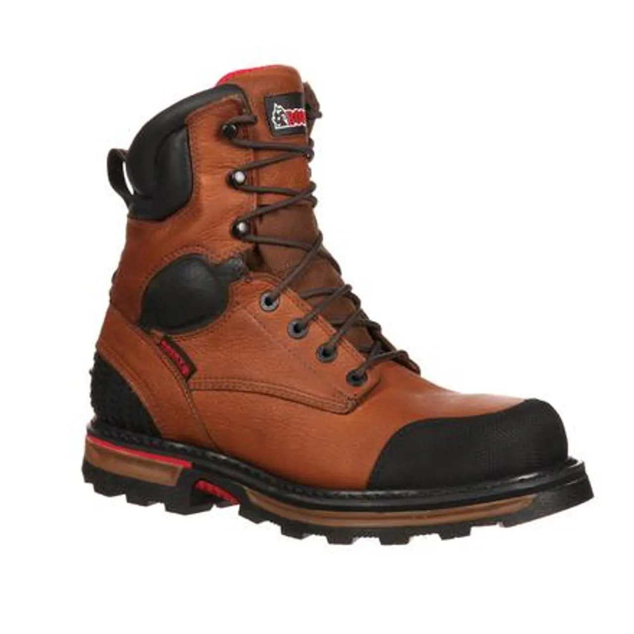 Rocky Mens Elements Dirt Steel Toe Waterproof Work Boot K076 BROWN