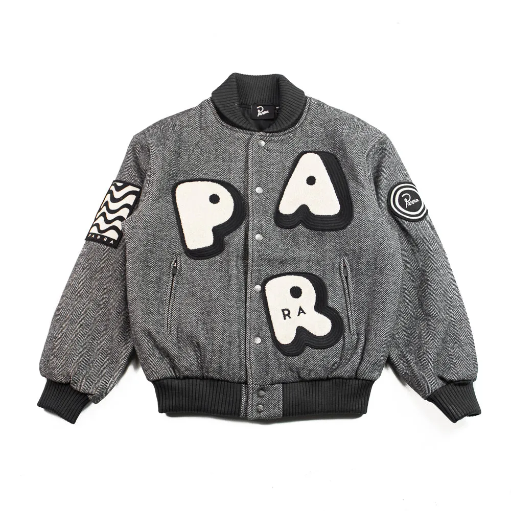 Rounded PAR Varsity Jacket (Dark Grey)