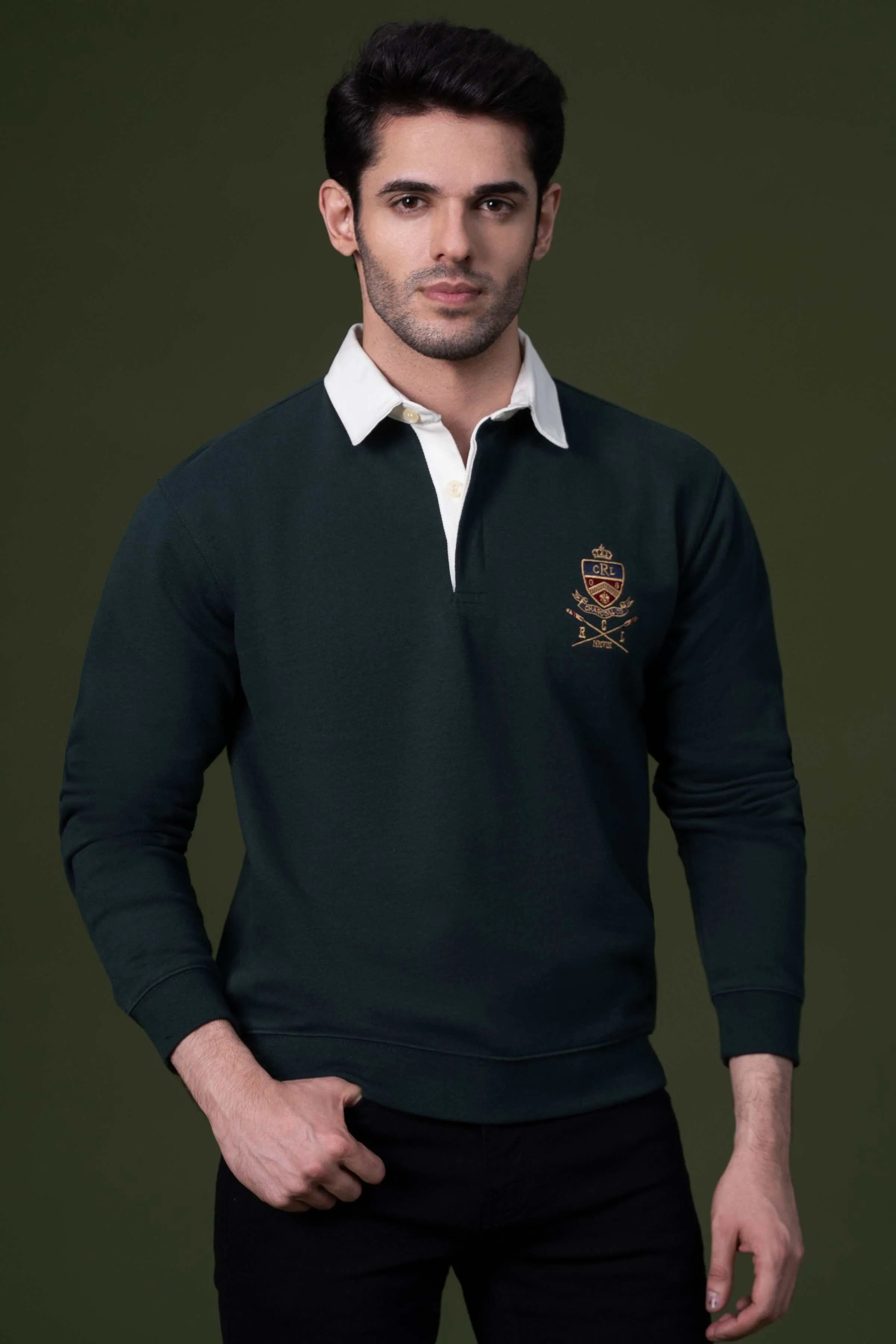 RUGBY POLO SHIRT GREEN