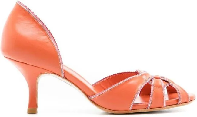 Sarah Chofakian Scarpin Carrie sandals Orange