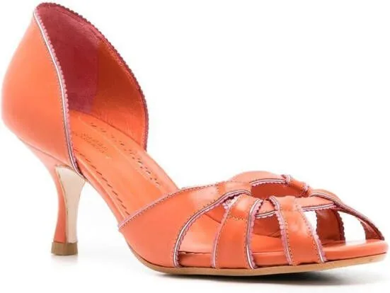 Sarah Chofakian Scarpin Carrie sandals Orange