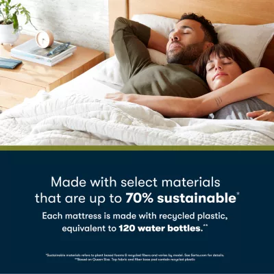 Serta iComfortECO Q20GL Firm Pillow-Top Quilted Hybrid - Mattress + Box Spring