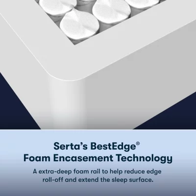 Serta Perfect Sleeper Cobalt Calm Plus 14" Medium PillowTop Mattress + Box Spring