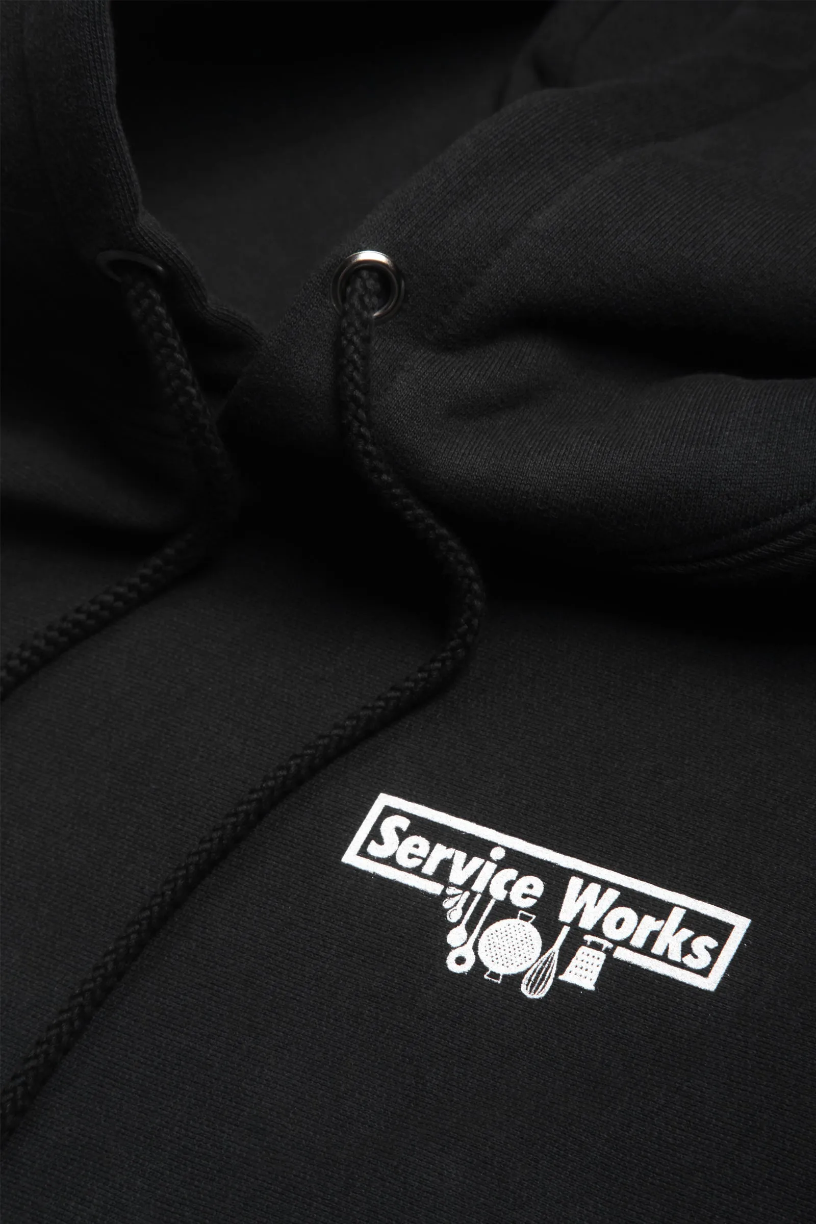 Service Works - Heavyweight Logo Hoodie - Black