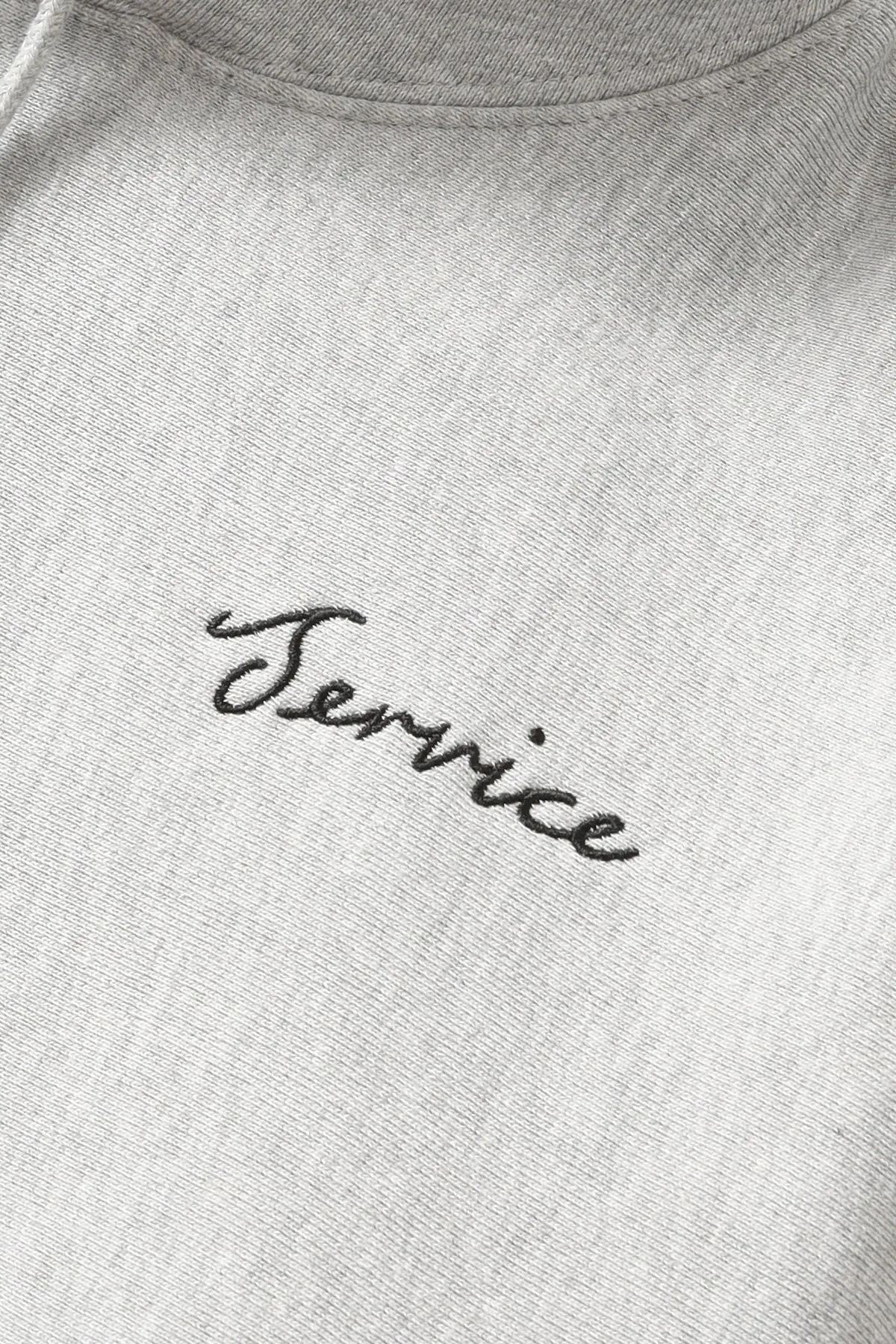 Service Works - Script Logo Hoodie - Marl Grey