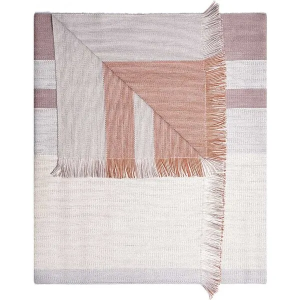 Shupaca Reversible Alpaca Throw Blanket, Faded Rust