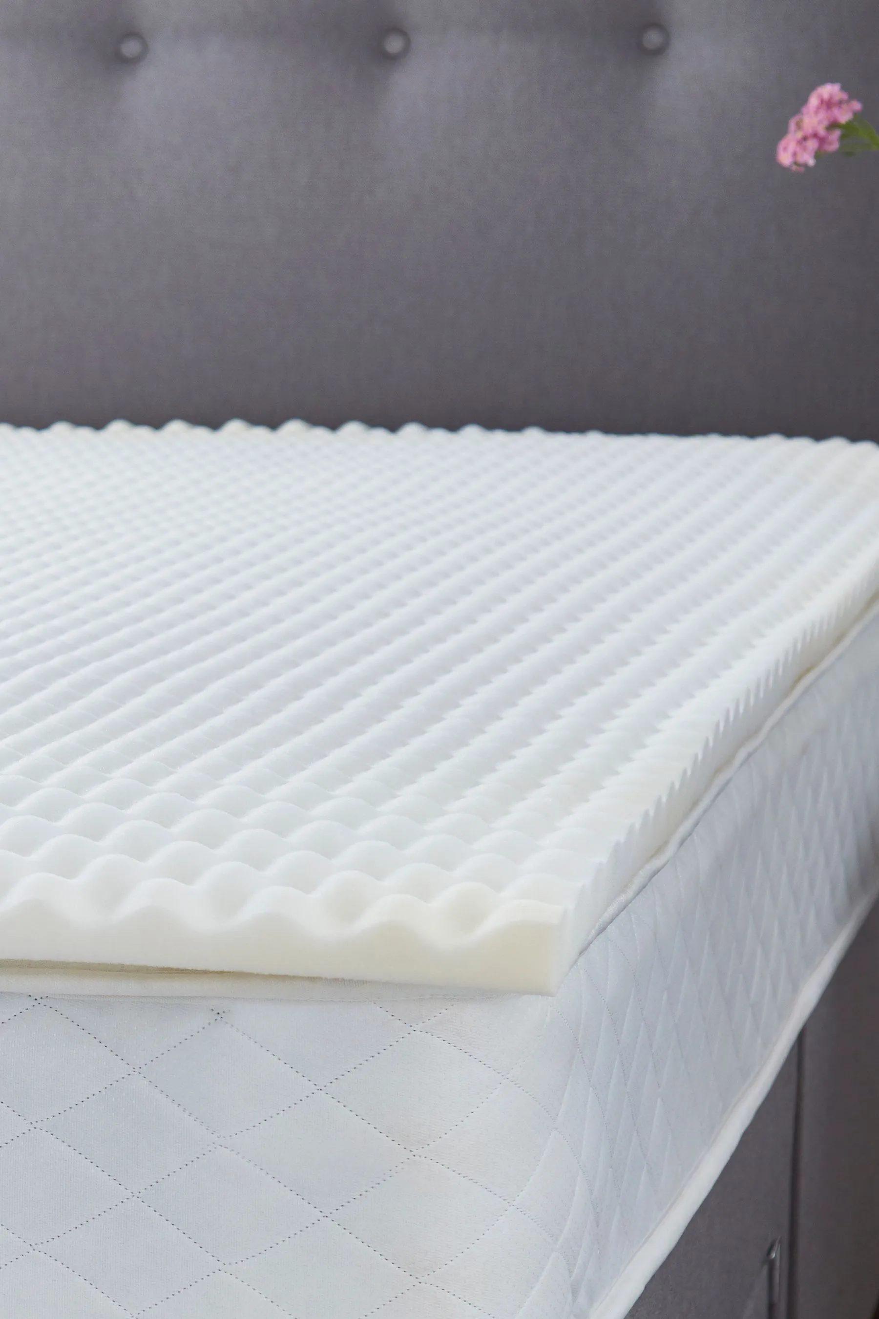 Silentnight White 3cm Orthopaedic Mattress Topper With Cover