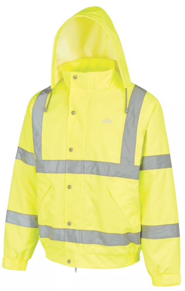 Site Battell Hi-Vis Pilot Jacket Yellow Medium 50" Chest - Screwfix