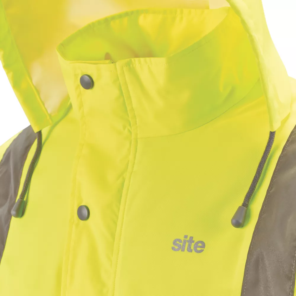 Site Battell Hi-Vis Pilot Jacket Yellow Medium 50" Chest - Screwfix