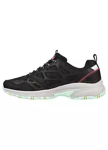 Skechers Black Qtr Overlace With Memory Foam Trainers | Kaleidoscope