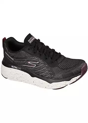 Skechers Black Traditional Two-Toned Engineered Mesh Lace-Up Trainers | Kaleidoscope