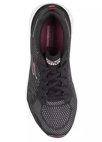 Skechers Black Traditional Two-Toned Engineered Mesh Lace-Up Trainers | Kaleidoscope