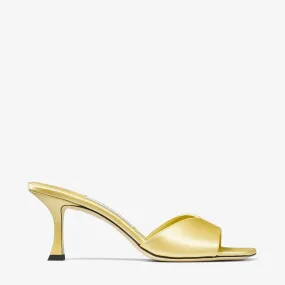 Skye 70 Yellow Satin Sandals