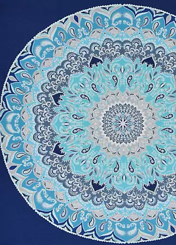 Sleepdown Blue Paisley Mandala Duvet Cover Set | Kaleidoscope