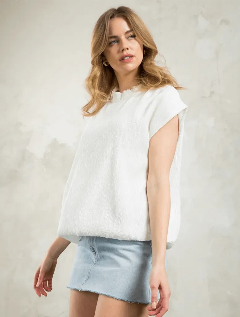 Sleeveless Textured Top