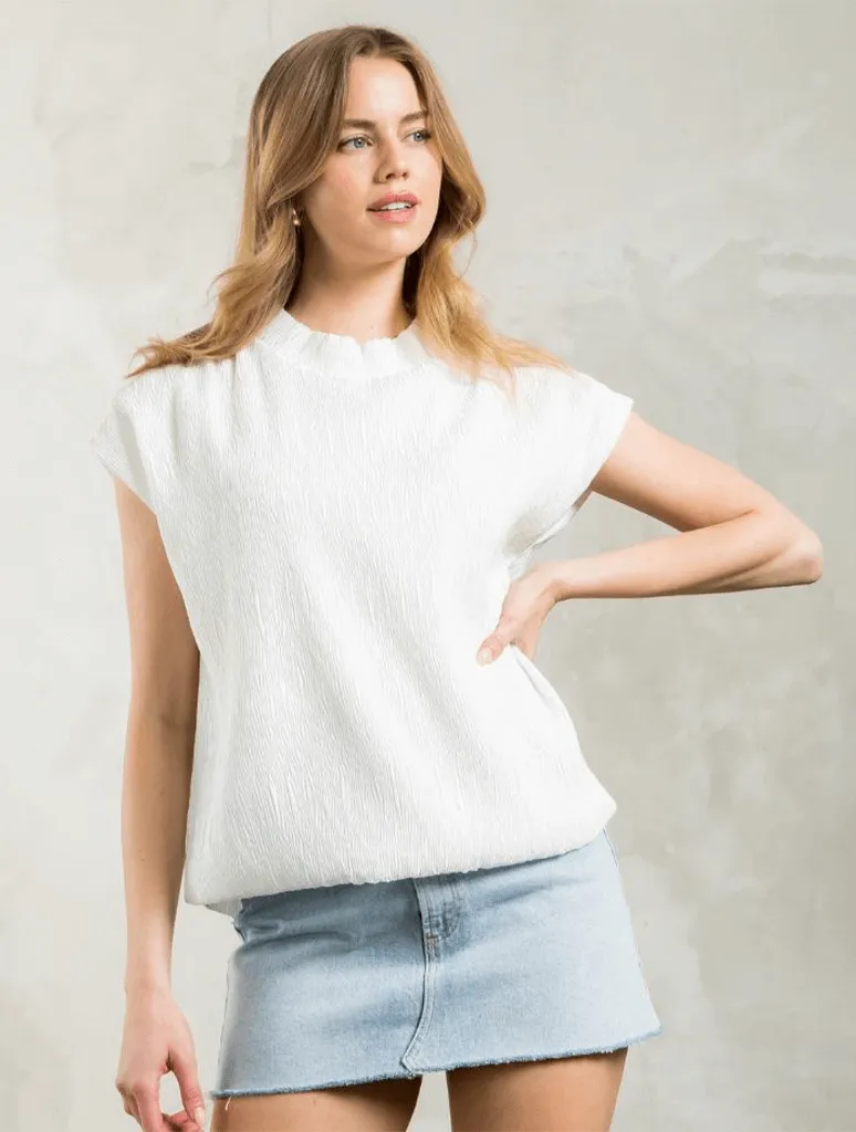 Sleeveless Textured Top