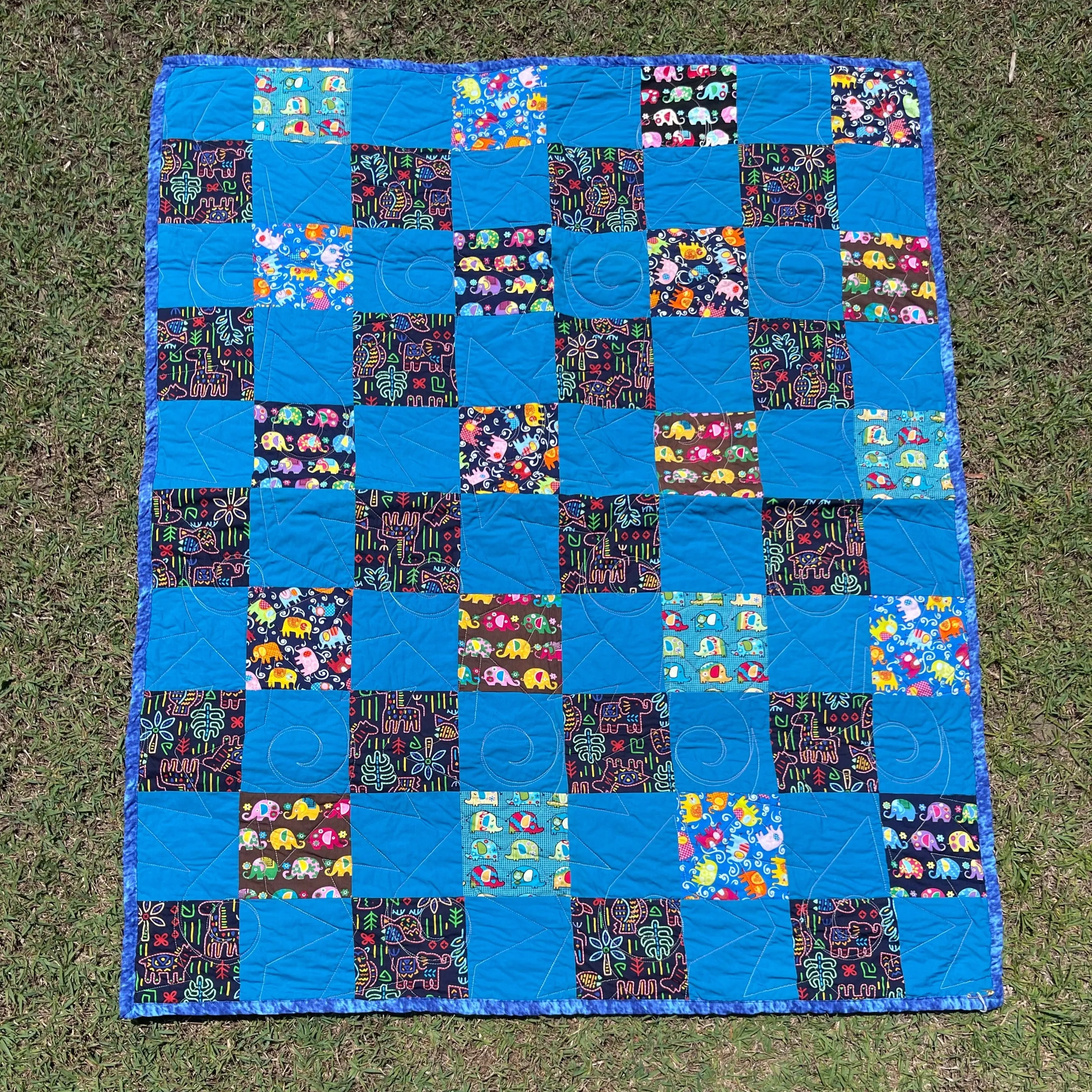 Stepping Stones Quilt Finished Size 34.5 x 42.5 Approx