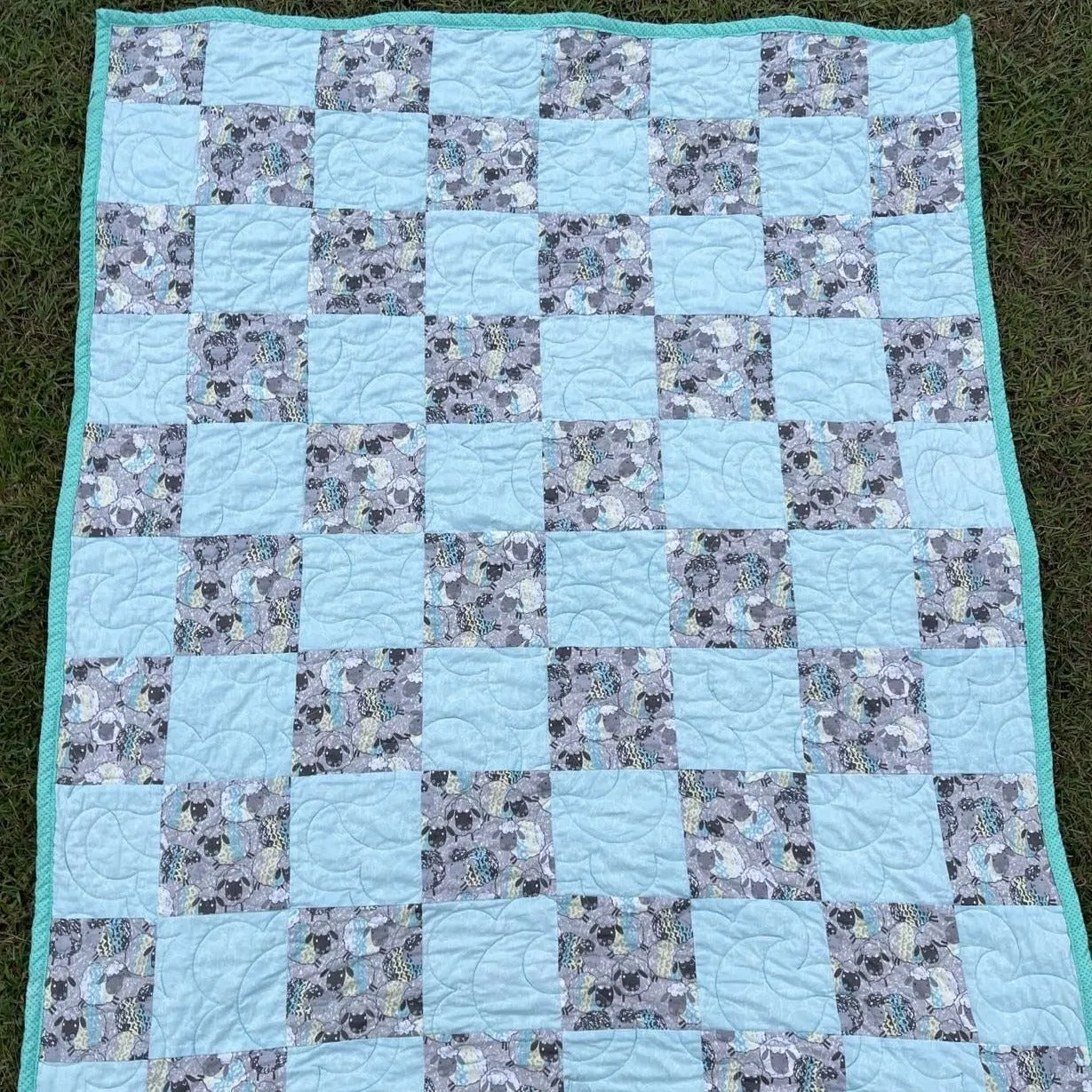 Stepping Stones Quilt Finished Size 34.5 x 42.5 Approx