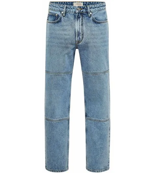 STONES Mr. Ford Jeans sostenibili da uomo con lavaggio a nodo 10003 10030 blu