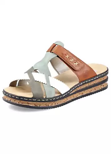 Strappy Wedge Mules by Rieker | Look Again