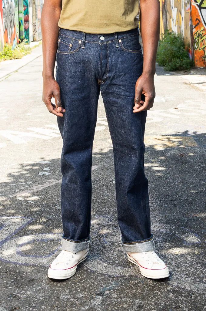 Studio D’Artisan SD-801 15oz Indigo Denim Jeans - Natural Indigo Straight Leg