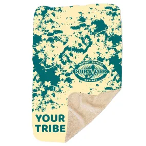 Survivor Outwit, Outplay, Outlast Personalized Sherpa Blanket - 37 x 57