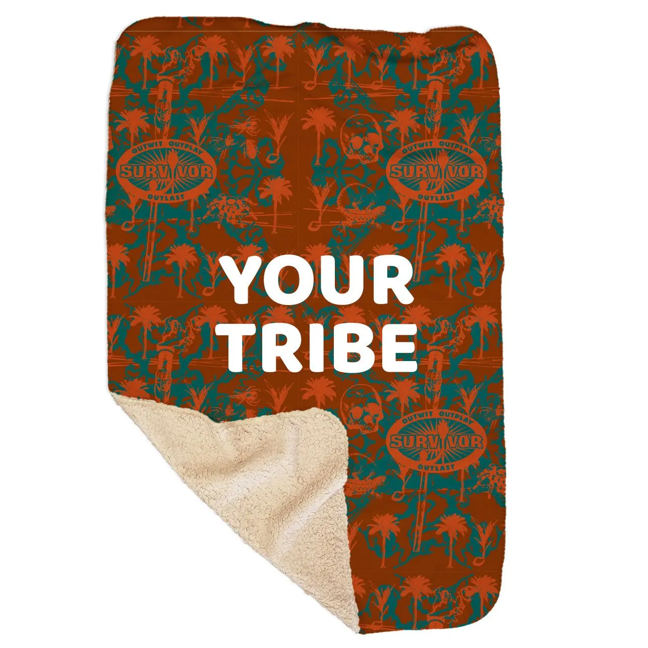 Survivor Personalized Sherpa Blanket - 37 x 57