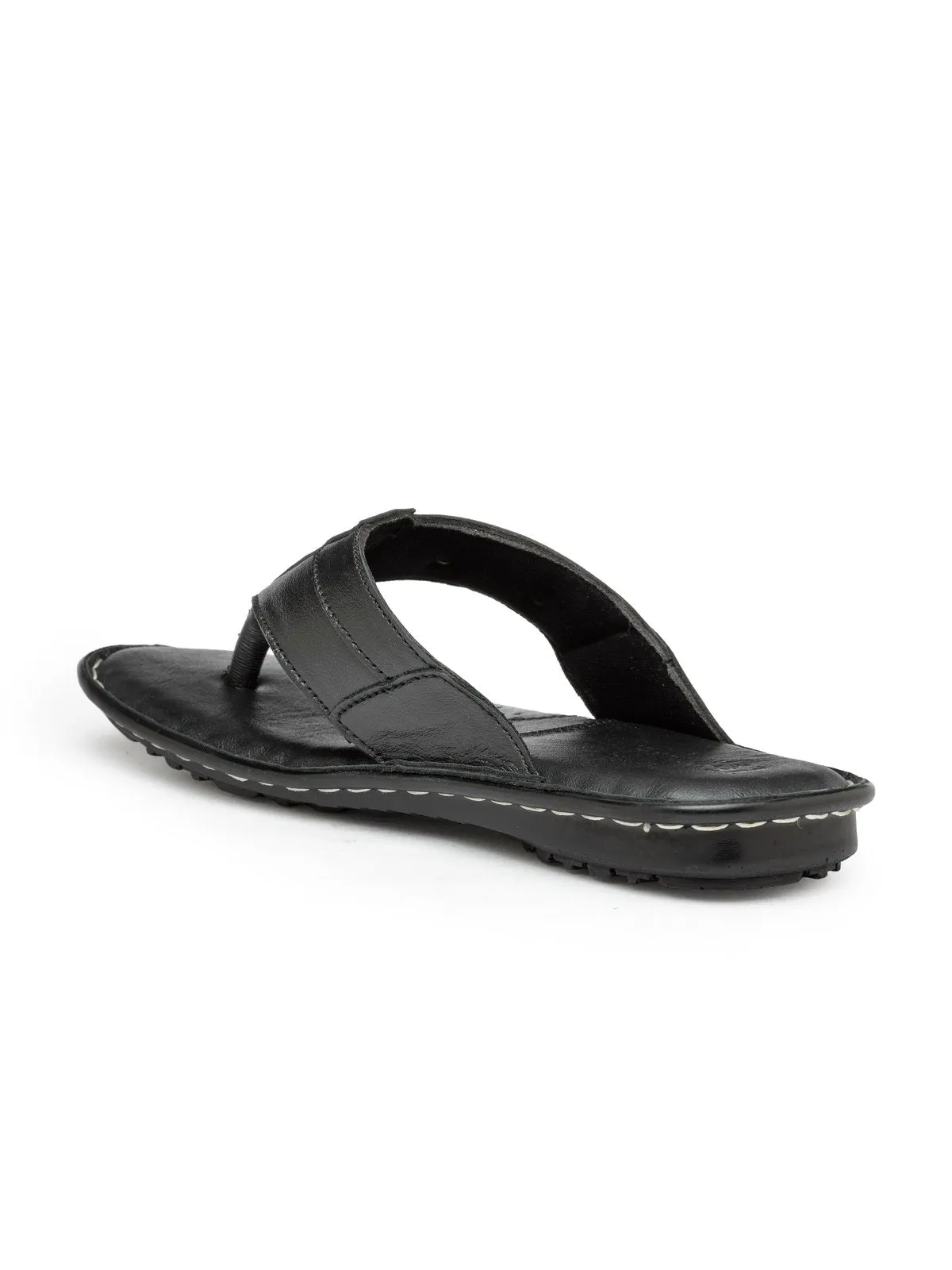 Teakwood Black Daily Wear Sandals