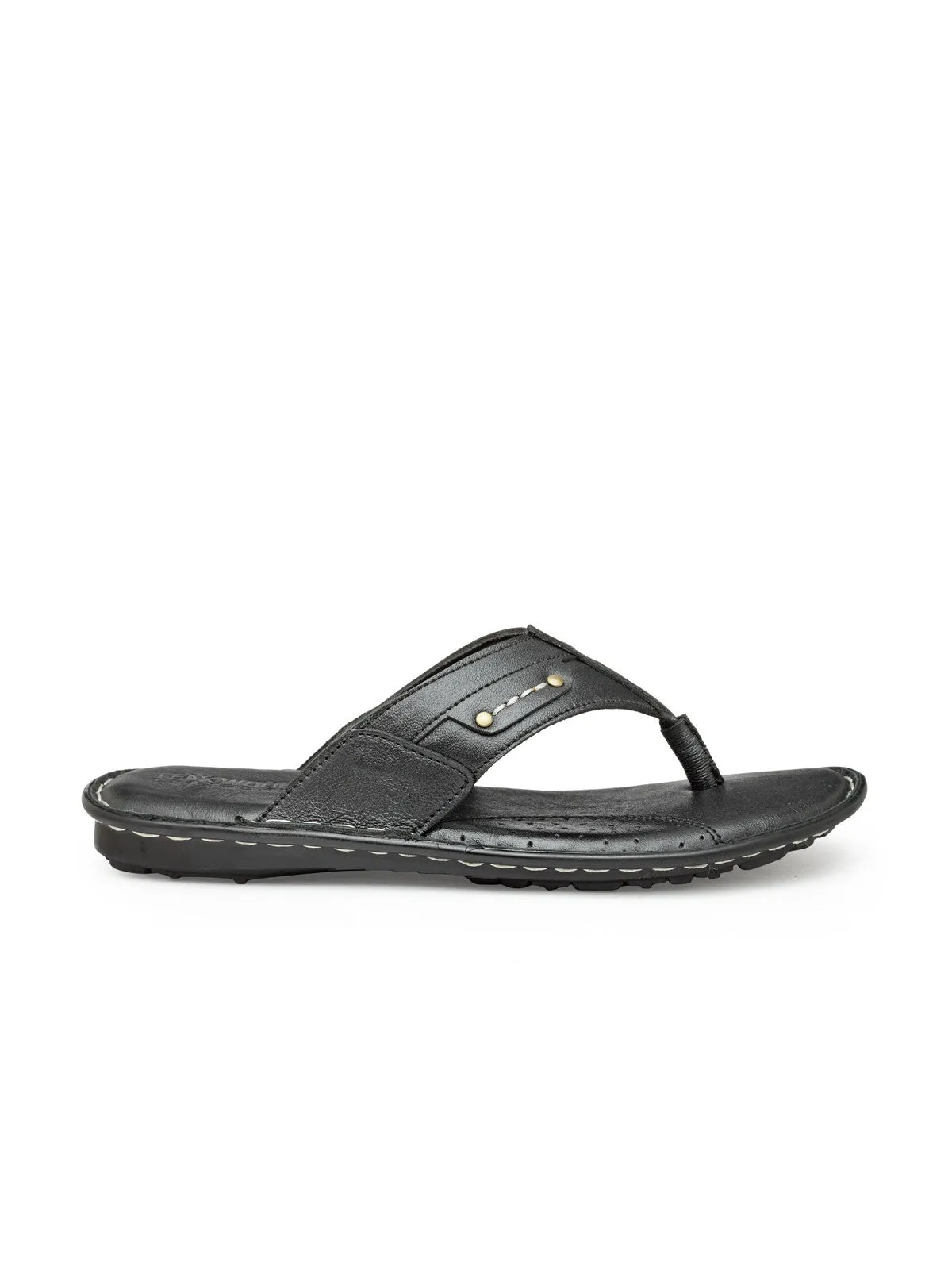 Teakwood Black Daily Wear Sandals