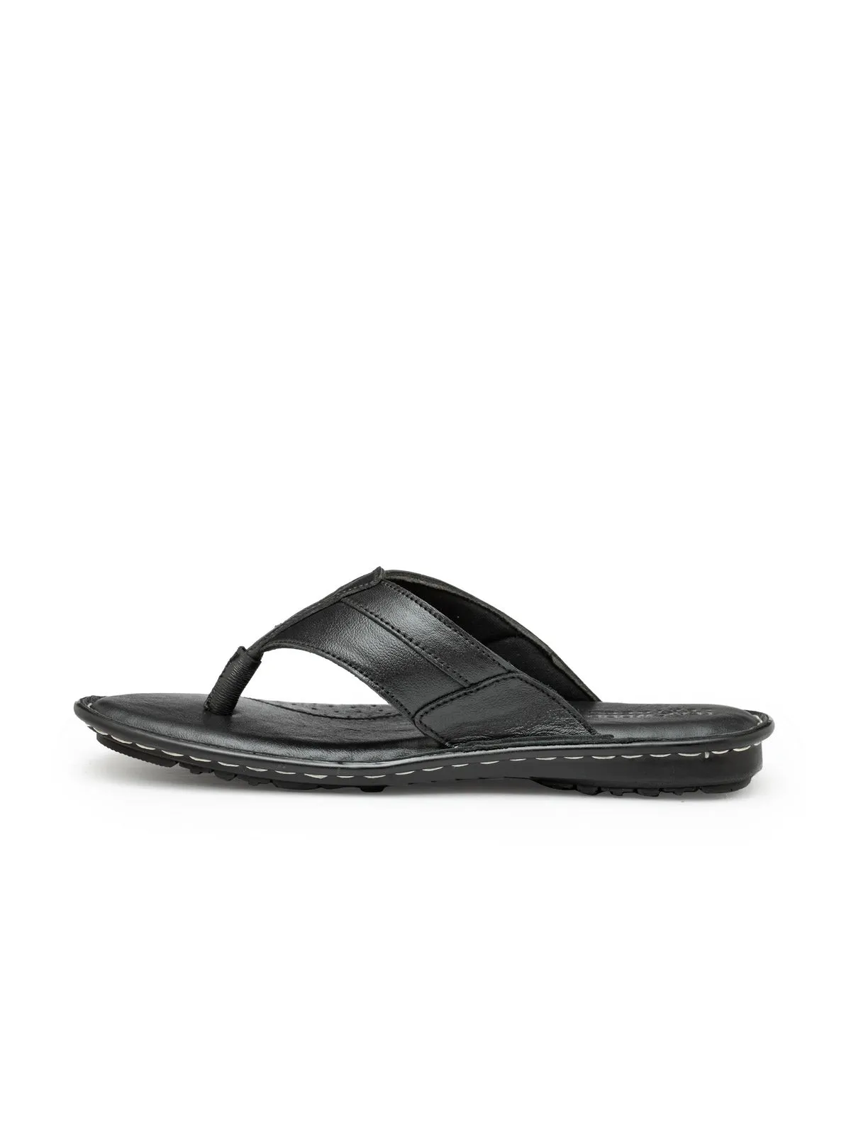 Teakwood Black Daily Wear Sandals