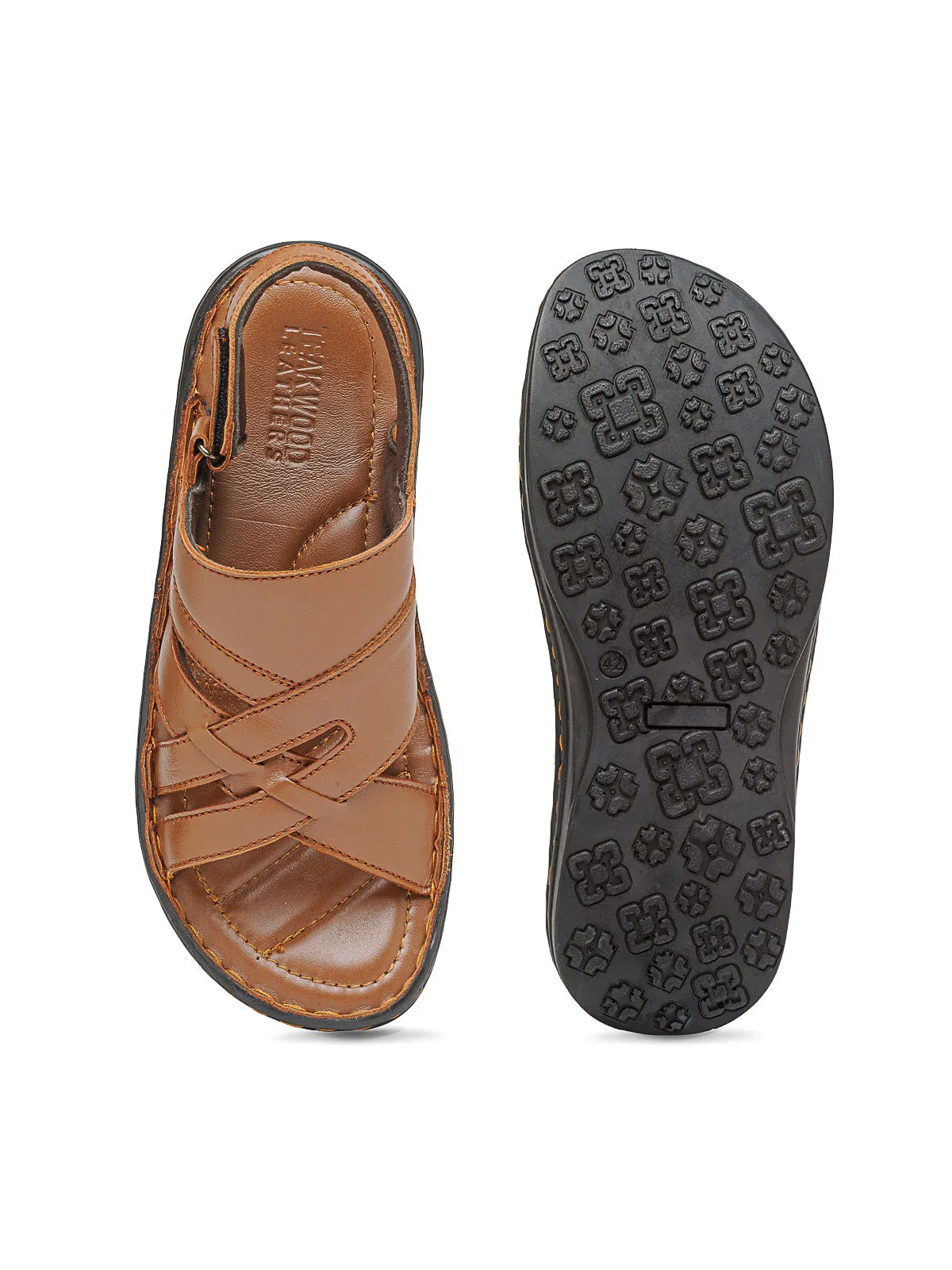 Teakwood Men's Real Leather Sandals