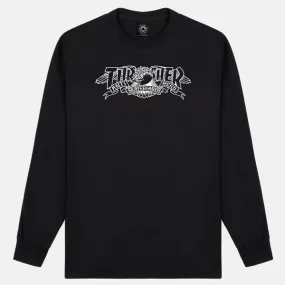 Thrasher Magazine x Antihero Skateboards Long Sleeve Mag Banner T-Shirt Black