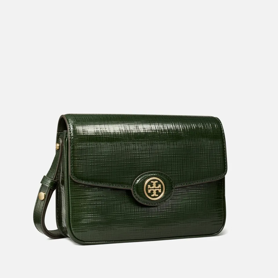 Tory Burch Robinson Patent Leather Shoulder Bag