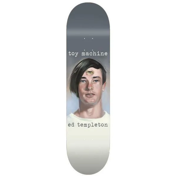 Toy Machine Skateboards Ed Templeton Portrait Deck 8.25