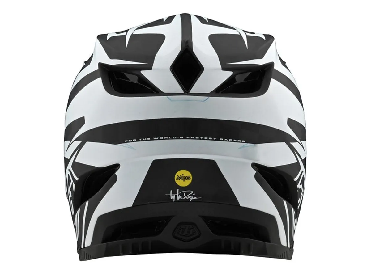 Troy Lee Designs D4 Carbon Full Face Helmet - Slash - Black-White - 2020