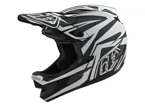 Troy Lee Designs D4 Carbon Full Face Helmet - Slash - Black-White - 2020