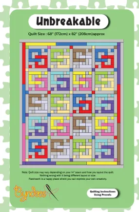 Unbreakable Quilt Pattern Download