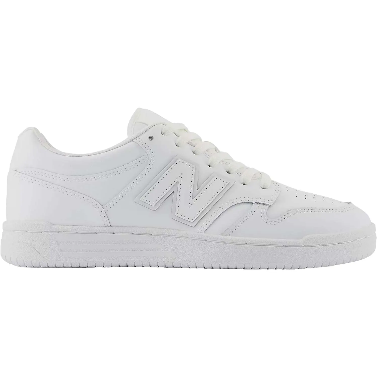 Unisex New Balance BB480L3W White/White/White Leather