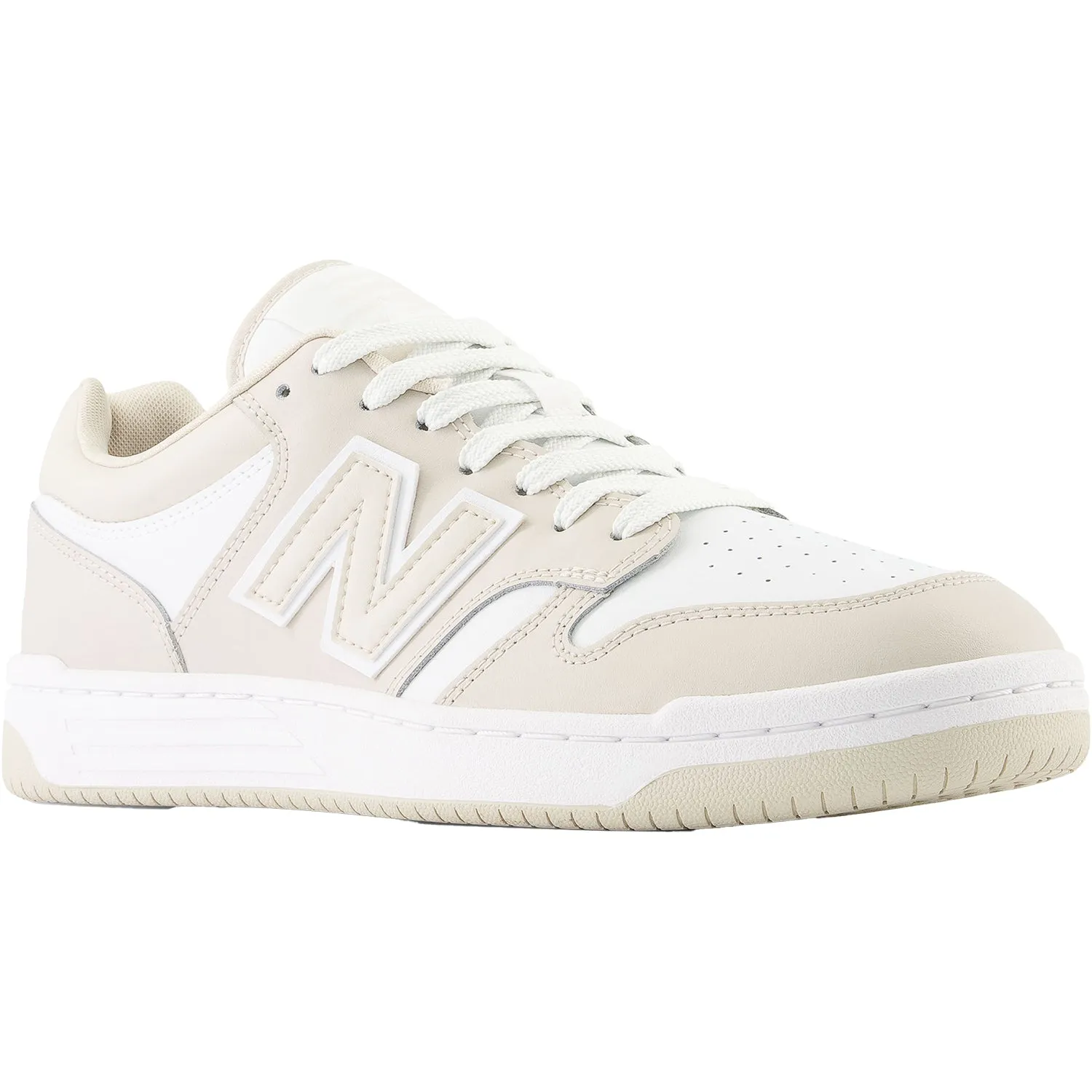 Unisex's New Balance BB480LBB TimberWolf/White Leather