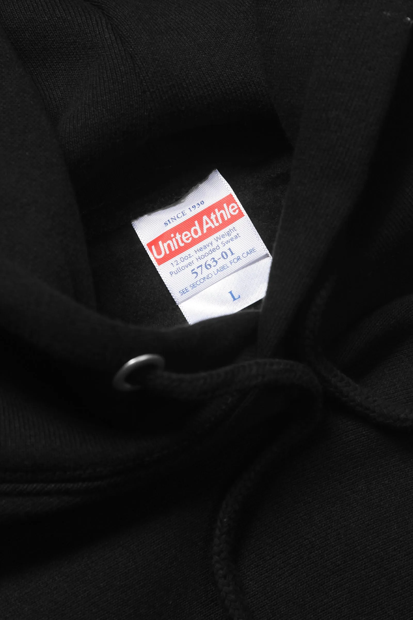 United Athle - 5763 12oz Heavyweight Hoodie - Black