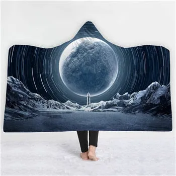 Universe Hooded Blanket