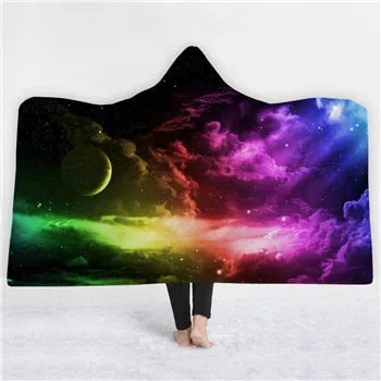 Universe Hooded Blanket