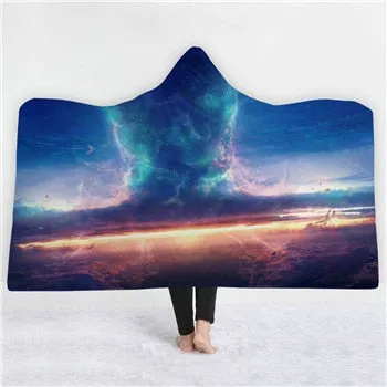 Universe Hooded Blanket