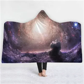 Universe Hooded Blanket