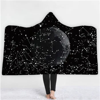 Universe Hooded Blanket